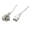 VALUE Kabel síťový, CEE 7/7(M) - IEC320 C13, 0,6m, bílý Náhled obrázku produktu 1
