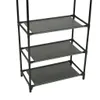 vidaXL Věšák na kabáty z oceli a vlny 55x28,5x175 cm černý Náhled obrázku produktu 4