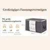 3er Set 90L Aufbewahrungsboxen mit Deckel – Faltbare Produktbild-Vorschau 2
