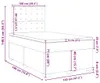 vidaXL Boxspringbett mit Matratze Blau 120x190 cm Samt Produktbild-Vorschau 8