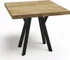 Čtvercový stůl černý CRAFT 90x90 skládací na 190 Náhled obrázku produktu 1