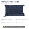 Outsunny Coussin matelas assise dossier pour banc de jardin Voir les images du produit 4