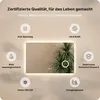 Mirlux LED Badspiegel 100 x 80 cm rahmenlos dimmbar Produktbild-Vorschau 8