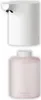 A white automatic soap dispenser is shown above a pink refill bottle. Produktbild-Vorschau