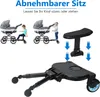Fiqops Buggy Board se sedadlem Kiddyboard Pushchair Board Náhled obrázku produktu 5