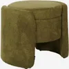 Pouf contenitore in tessuto, Verde kaki Anteprima dell’immagine prodotto 1