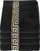 4er Set Luxus Medusa Gästetücher 30x50 cm - Schwarz - Produktbild-Vorschau 1