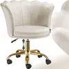 tectake® Drehstuhl Stella dick gepolstert, mit Samtbezug 65 Produktbild-Vorschau 1