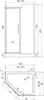 Duschkabine, GLASGOW 100X80 LINKS mit Duschtasse und Siphon Produktbild-Vorschau 3