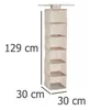 Zeller Hänge-Aufbewahrung "Stripes", beige, Vlies, Produktbild-Vorschau 6