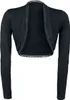 Gothicana by EMP Damen schwarzer Langarm-Bolero mit Spitze Produktbild-Vorschau 1