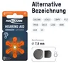 ANSMANN Hörgerätebatterien Typ 13 orange, 120 Stück Produktbild-Vorschau 2