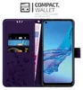 Cadorabo Hülle für Oppo A53s in FLORAL DUNKEL LILA Produktbild-Vorschau 2