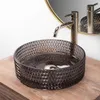 rea Waschbecken Schwarz Rund Glas Cristal, Ø35,5cm, Höhe Produktbild-Vorschau 14