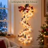 LED Weihnachtsdeko Schneemann mit Lichterkette, 3D Wanddeko Produktbild-Vorschau 5