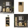 A collage of bathroom furniture, including cabinets and a sink, in a modern style. Náhled obrázku produktu