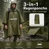 Uni wasserdichter Regenponcho, Regenumhang mit Produktbild-Vorschau 5