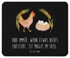 Mr. & Mrs. Panda Mousepad Huhn Stolz - Schwarz - Geschenk, Produktbild-Vorschau 1