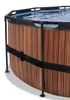 EXIT Wood rámový bazén ø427, nadzemní bazén, s filtračním Náhled obrázku produktu 3