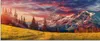 ARTland Glasbild Alpines Hochland Größe: 125x50 cm Produktbild-Vorschau 1