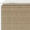 vidaXL Banc de jardin avec coussins Beige 110x40x44 cm Poly Voir les images du produit 6