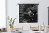 MuchoWow® Wandteppich Wandbehang Kolibri zwischen lila Produktbild-Vorschau 2