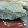 1mm Collier Kette Halskette Venezianer 925 Echtsilber 36cm Produktbild-Vorschau 3