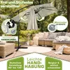 tillvex® Aluminium Parasol rechthoekig Ø 330 cm + afdekking Productafbeelding-voorbeeld 3