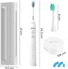 MalTec Brosse à dents électrique sonique Blanc Étanche 6 Voir les images du produit 2