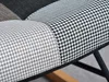 Fotel sibil patchwork-4 tkanina, podstawa czarny-buk Podgląd zdjęcia produktu 13