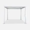 Pergola bioclimatica 3x3m in alluminio e acciaio, lamelle Anteprima dell’immagine prodotto 2