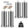 Omgoods - Lot de 4 pieds réglables en acier inoxydable pour Voir les images du produit 1