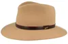 Borsalino Outdoor Traveller Filzhut Country mit dreifarbiger Lederband-Garnitur in beige