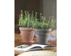 SPANG Pflanzkübel, rund, Ø 13x12 cm, aus Ton in braun Produktbild-Vorschau 3