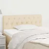 vidaXL Kopfteil Creme 100x7x78/88 cm Stoff Produktbild-Vorschau 2