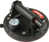 A black suction cup with a pressure gauge and a red and white logo. Produktbild-Vorschau