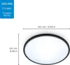 WiZ Tunable White Superslim Deckenleuchte 16W, Ø242 mm, LED Produktbild-Vorschau 12