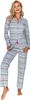 Merry Style Damen Schlafanzug MSTR2001 (Bunte Streifen-1C, Produktbild-Vorschau 1