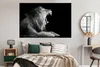 MuchoWow® Poster Löwe - Schwarz - Weiß - Tier 180x120 cm - Produktbild-Vorschau 4