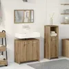 vidaXL Set di mobili da bagno a 3 pezzi Materiale Anteprima dell’immagine prodotto 2