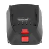 A black and red battery adapter converter is shown from the back on a white background. Náhled obrázku produktu