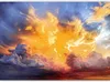 Vlies Fototapete - Beautiful Sunset - Clouds in Warm Shades Produktbild-Vorschau 2