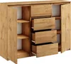 Kommode mit 4 Schubladen 2 Schränke 140cm Klamotenschrank Produktbild-Vorschau 2