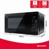 SHARP 4in1 Mikrowelle mit Grill & Heißluft YC-MA262AE-B, 26 Produktbild-Vorschau 2