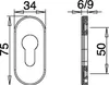 Dieckmann Rahmen-Cliprosette 813 / 6 6mm PZ Lochung oval Produktbild-Vorschau 6