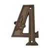 hausnummer 4 11,8 x 8 cm Gusseisen dunkelbraun Produktbild-Vorschau 4