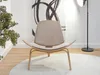 Poltrona di design DAHL - beige chiaro / rovere Anteprima dell’immagine prodotto 14