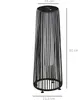 Outsunny Solarlampe, Rattan Solarleuchte LED Gartenleuchte Produktbild-Vorschau 3