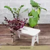 Creative Deco Holz Weißer Hocker | 38 x 19 x 21 cm | Produktbild-Vorschau 7
