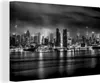 MuchoWow® - Leinwandbilder - New York - Sturm - Schwarz - Produktbild-Vorschau 1